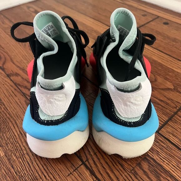 Y-3 Kaiwa Sneakers Leather Neoprene Shoes M7/W9 Rare Sold Out - Picture 3 of 4
